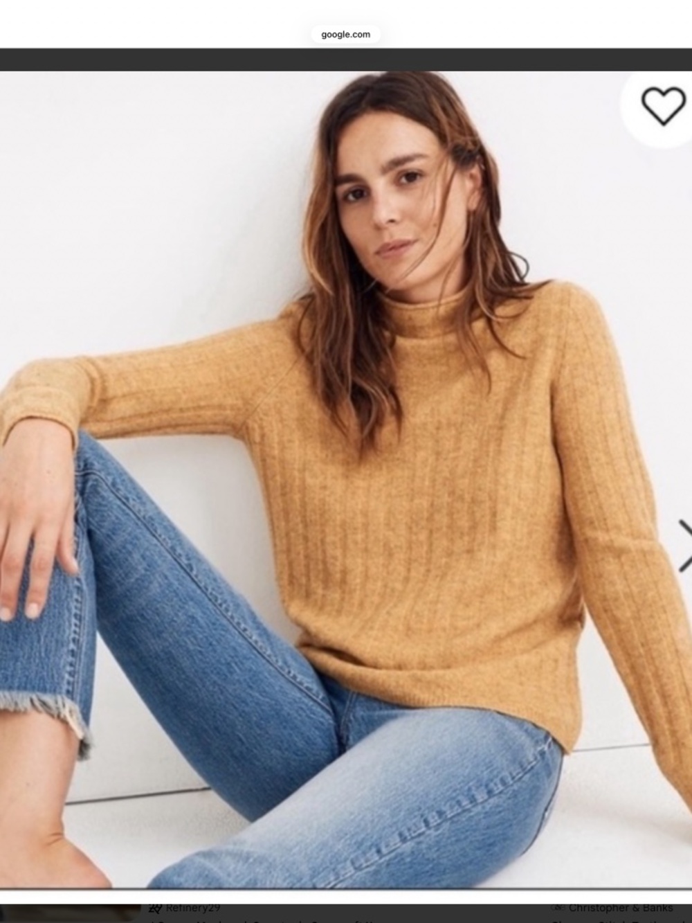 Madewell Evercrest Knit Sweater in Mustard Yellow   Fall/Cozy